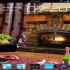 Oltre sfondi animati su Android Winter snow in gyro 3D, scarica apk gratis Romantic fireplace.