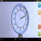 Oltre sfondi animati su Android Shiny butterfly, scarica apk gratis Silver clock.