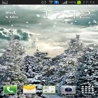 Oltre sfondi animati su Android Gold and diamond clock, scarica apk gratis Snowfall by Kittehface software.