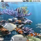 Oltre sfondi animati su Android Glass flowers, scarica apk gratis The real aquarium.